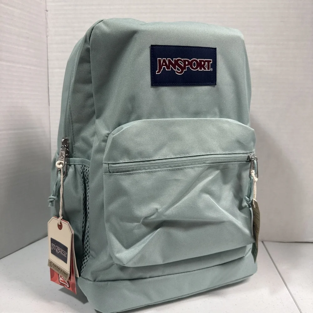 JanSport Cross Town Plus Backpack  - Faded Sage NEW